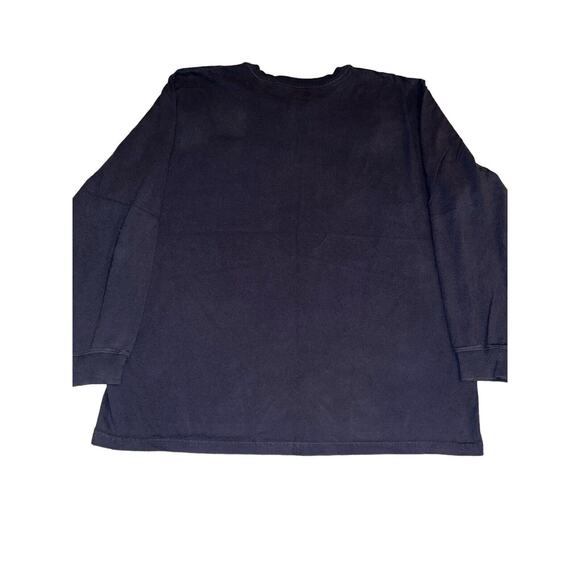 Carhartt Original Fit Button Up Henley Long Sleeve Pocket T-Shirt Men's 2XL Navy - Picture 3 of 6